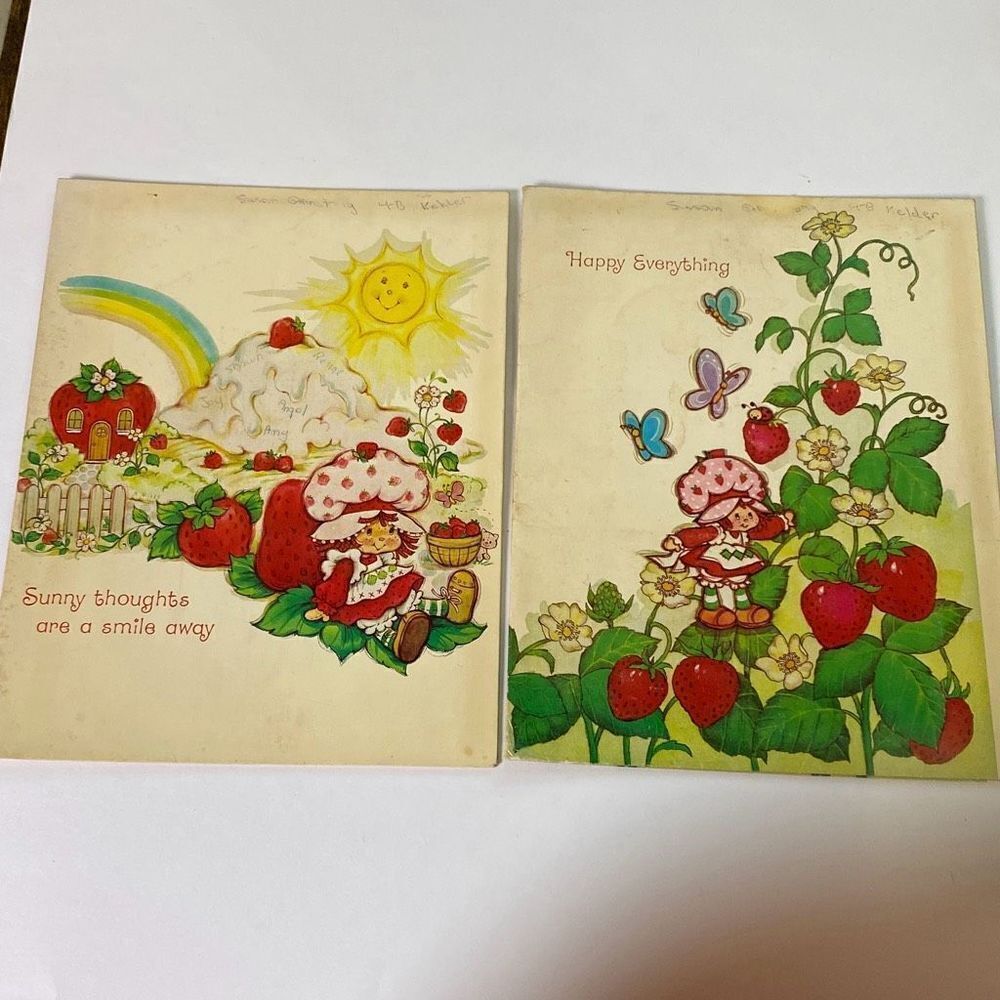 Lot of 6 Strawberry Shortcake pocket folders 1980 St Regis - Picture 2 of 16